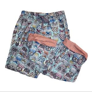 Anthropologie owl Pajama pants